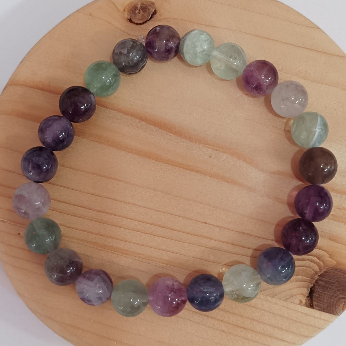 bracelet fluorite perles de 8 mm