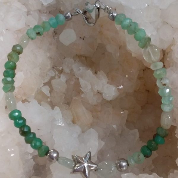 Bracelet pierre chrysoprase