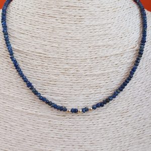 Collier-pierres lapis lazuli
